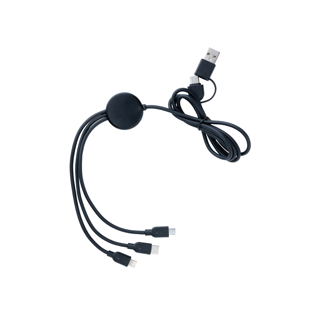 XD Collection RCS recycled TPE and recycled plastic 6-in-1 cable