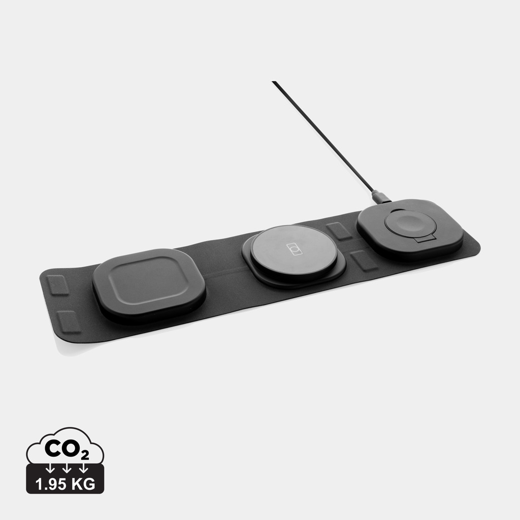 Swiss Peak Swiss Peak RCS rplastic 3-in-1 wireless 15W travel charger