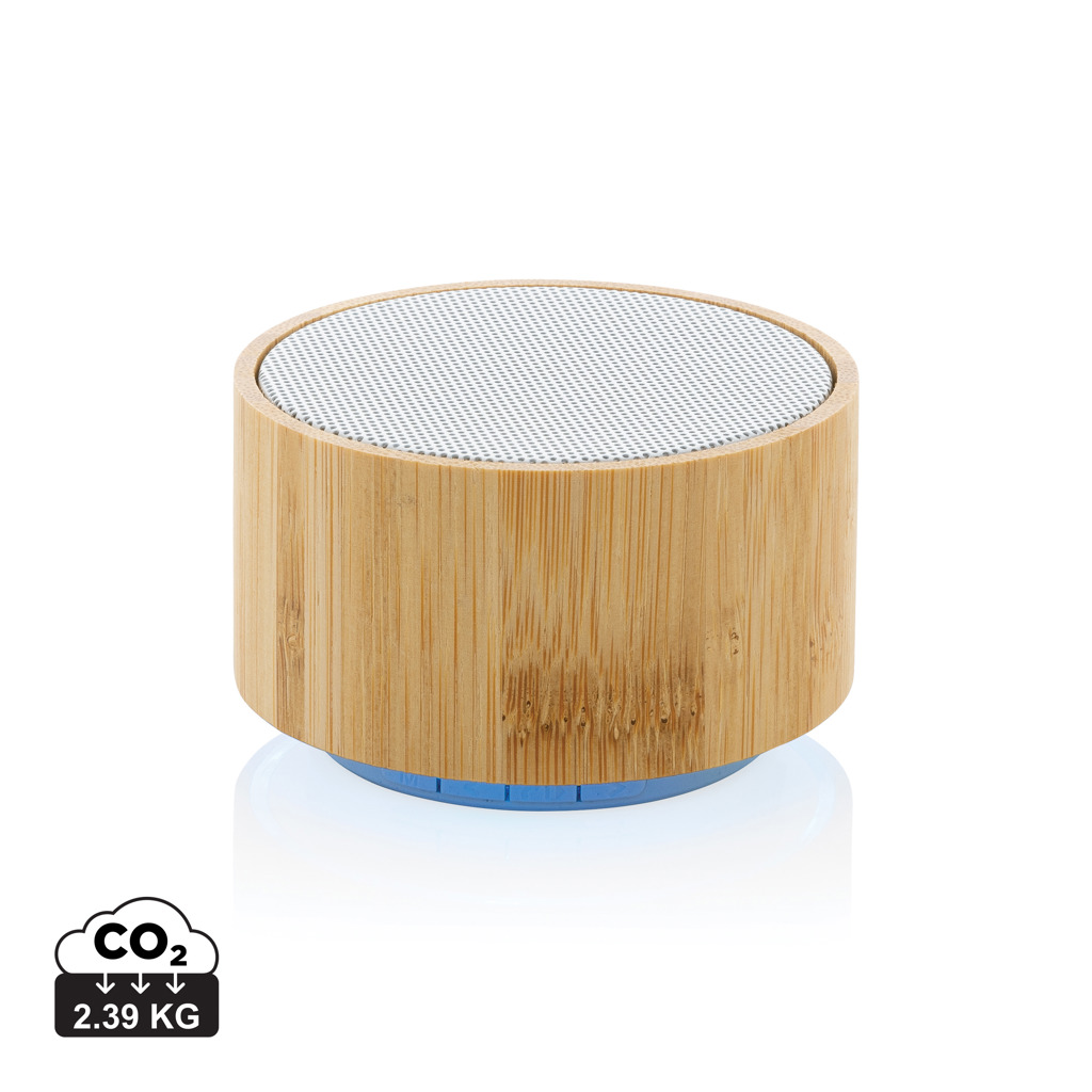 XD Collection RCS recycled plastic and bamboo 3W wireless speaker