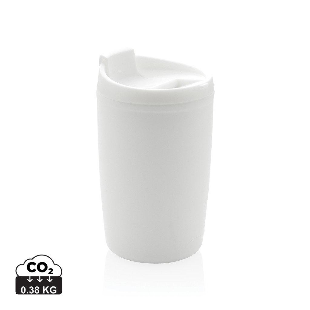 XD Collection GRS Recycled PP tumbler with flip lid