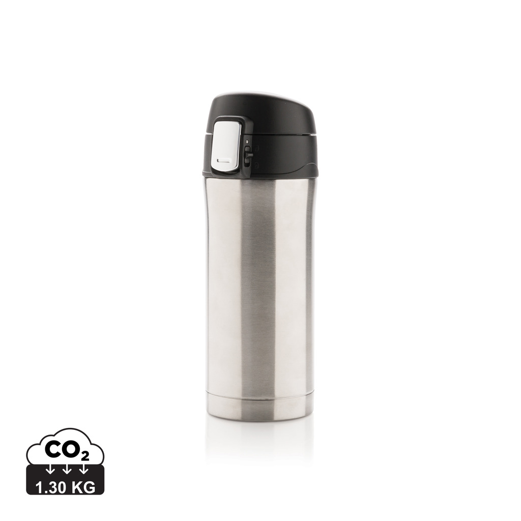 XD Collection RCS Recycled stainless steel easy lock vacuum mug