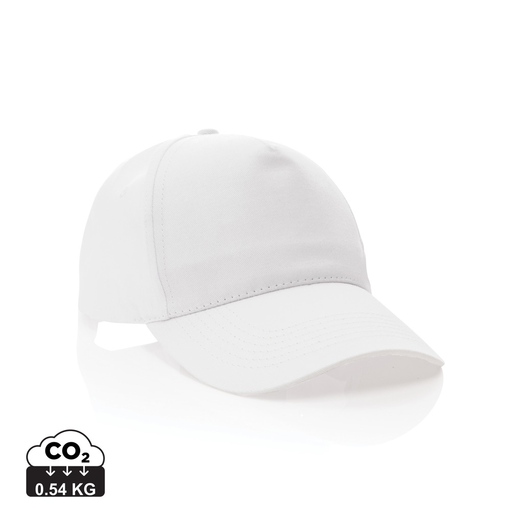 XD Collection Impact 5 panel 190gr Recycled cotton cap with AWARE™ tracer