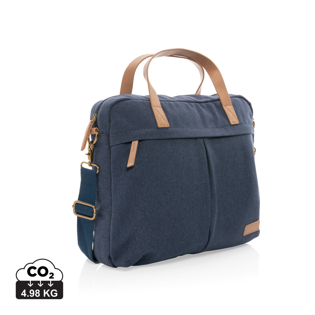 XD Collection Impact AWARE™ 16 oz. recycled canvas laptop bag