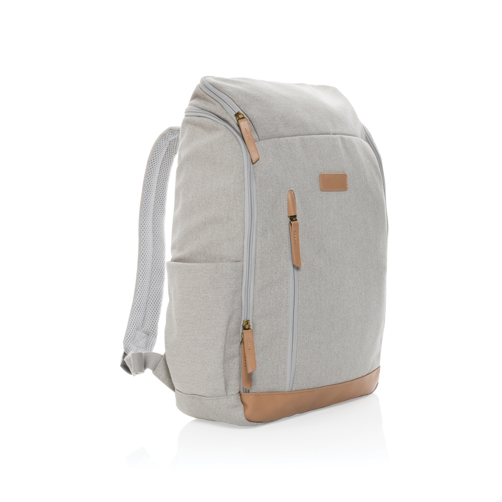 XD Collection Impact AWARE™ 16 oz. recycled canvas 15″ laptop backpack