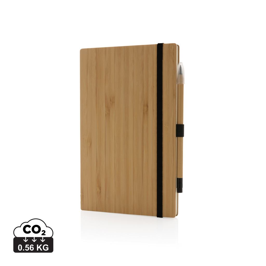 XD Collection Bamboo notebook and infinity pencil set