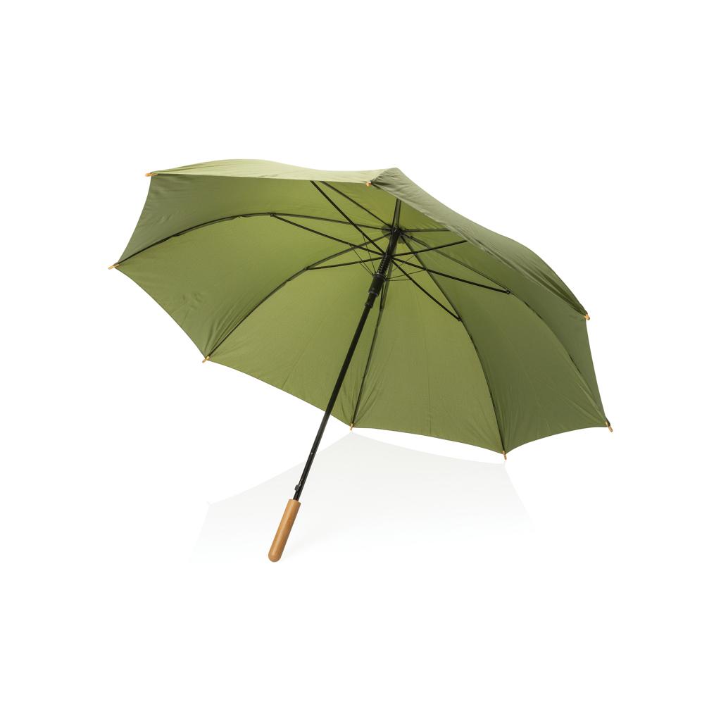 XD Collection 27″ Impact AWARE™ RPET 190T auto open bamboo umbrella