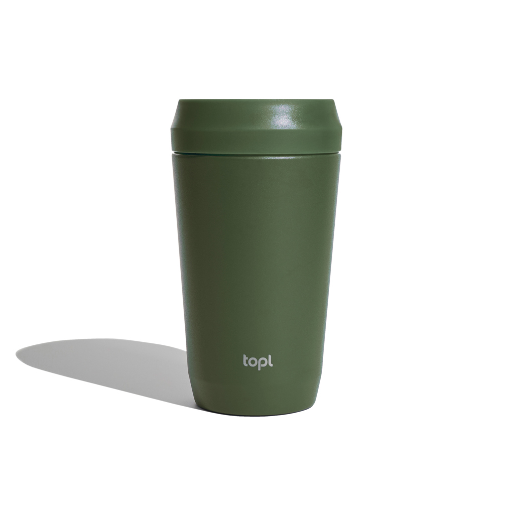Topl Topl Recycled Steel To Go Tumbler Patented 360 Lid 354ml