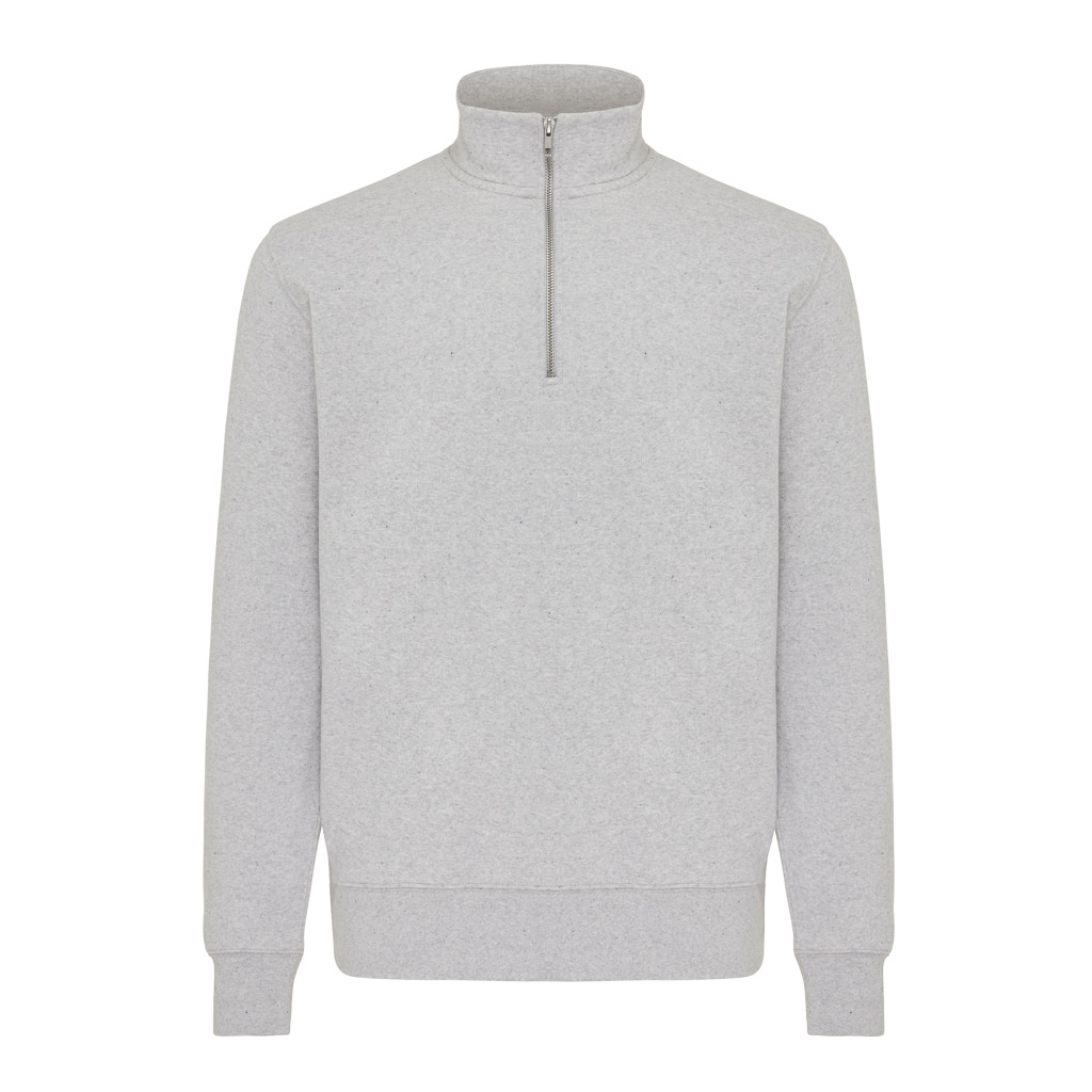iqoniq IQONIQ Elgon recycled cotton quarter zip sweater