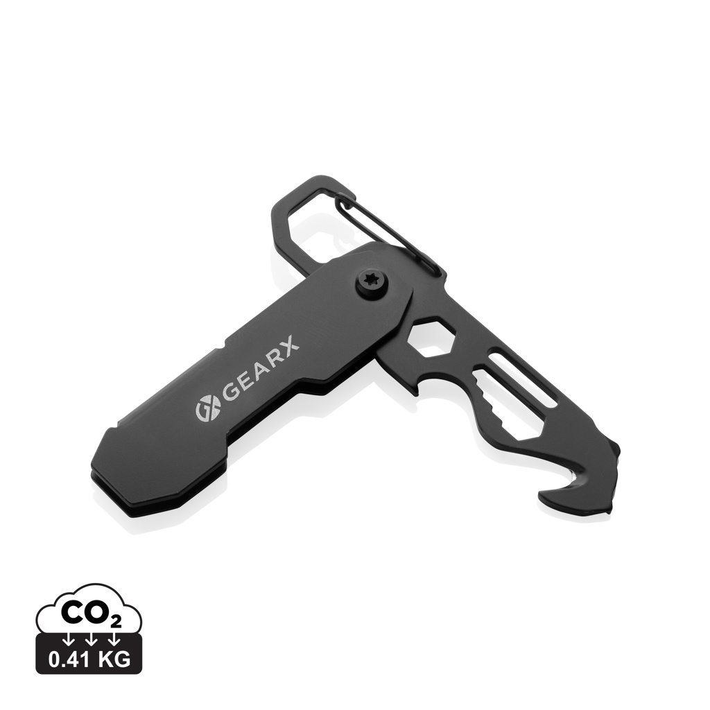 GearX Gear X foldable EDC tool with carabiner and parcel cutter