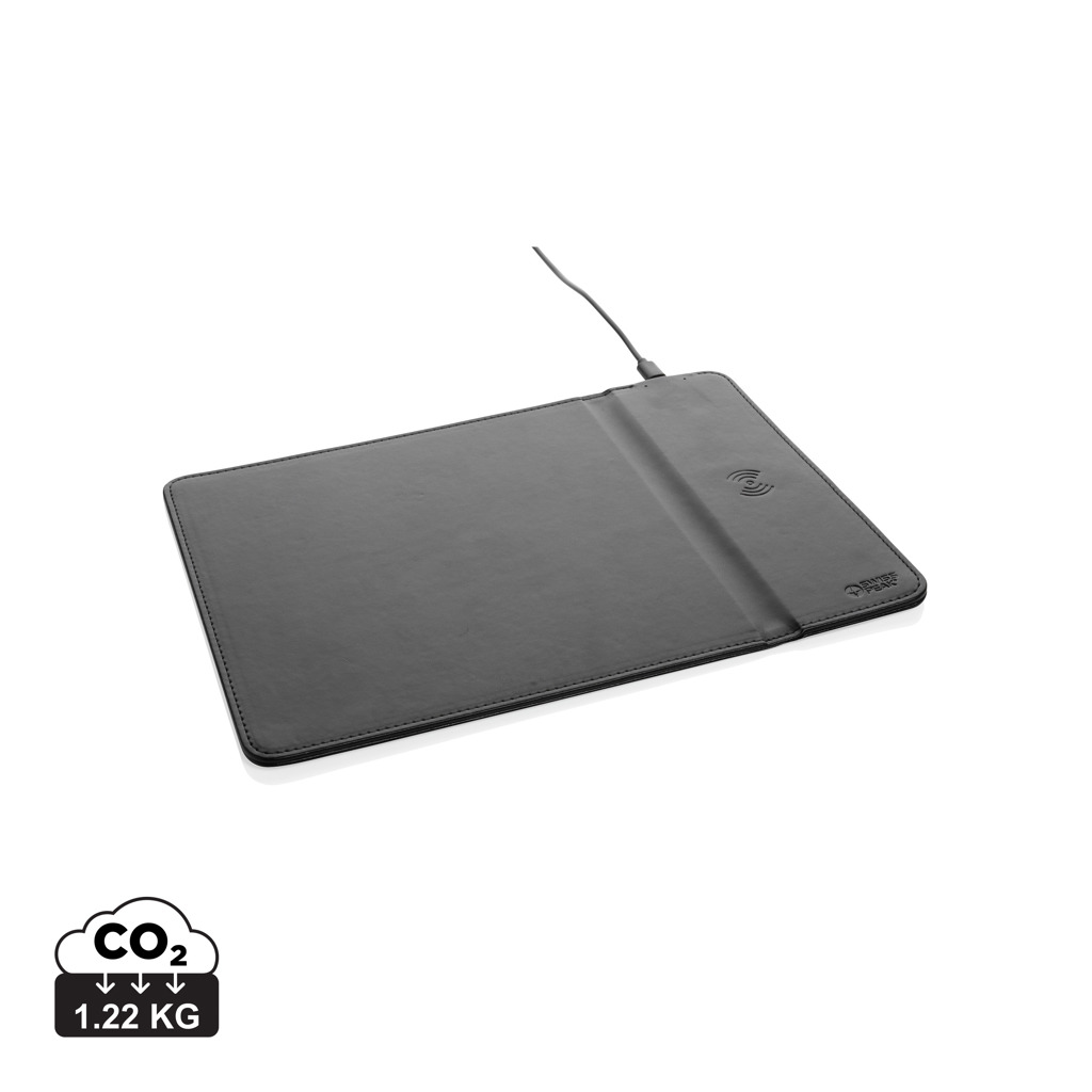 Swiss Peak Swiss Peak RCS recycled PU 10W wireless charging mousepad