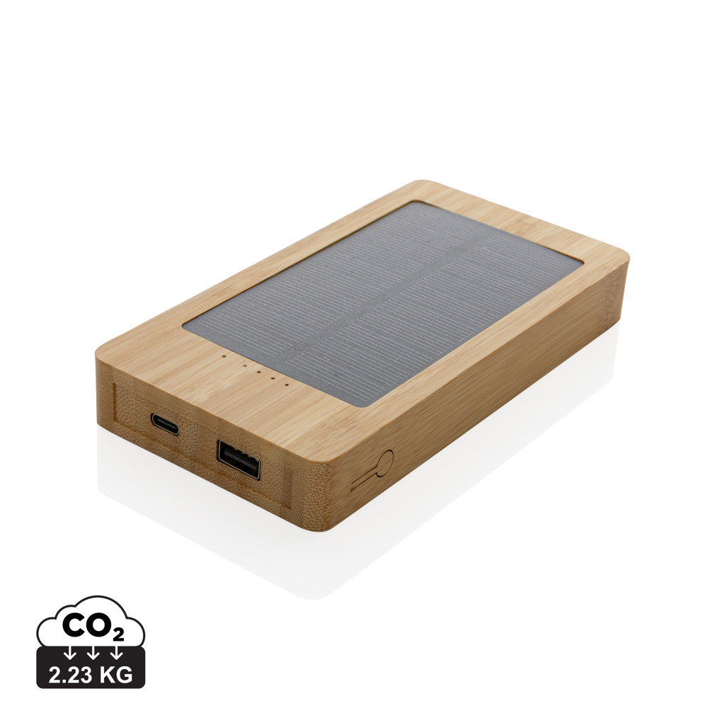 XD Collection Sunwick 10.000 mAh Bamboo solar powerbank