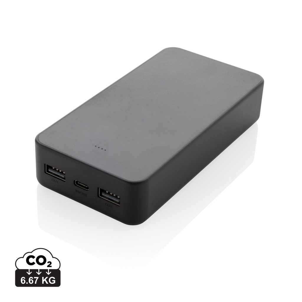 XD Collection Boostcore RCS recycled plastic powerbank 20.000mAh USB C