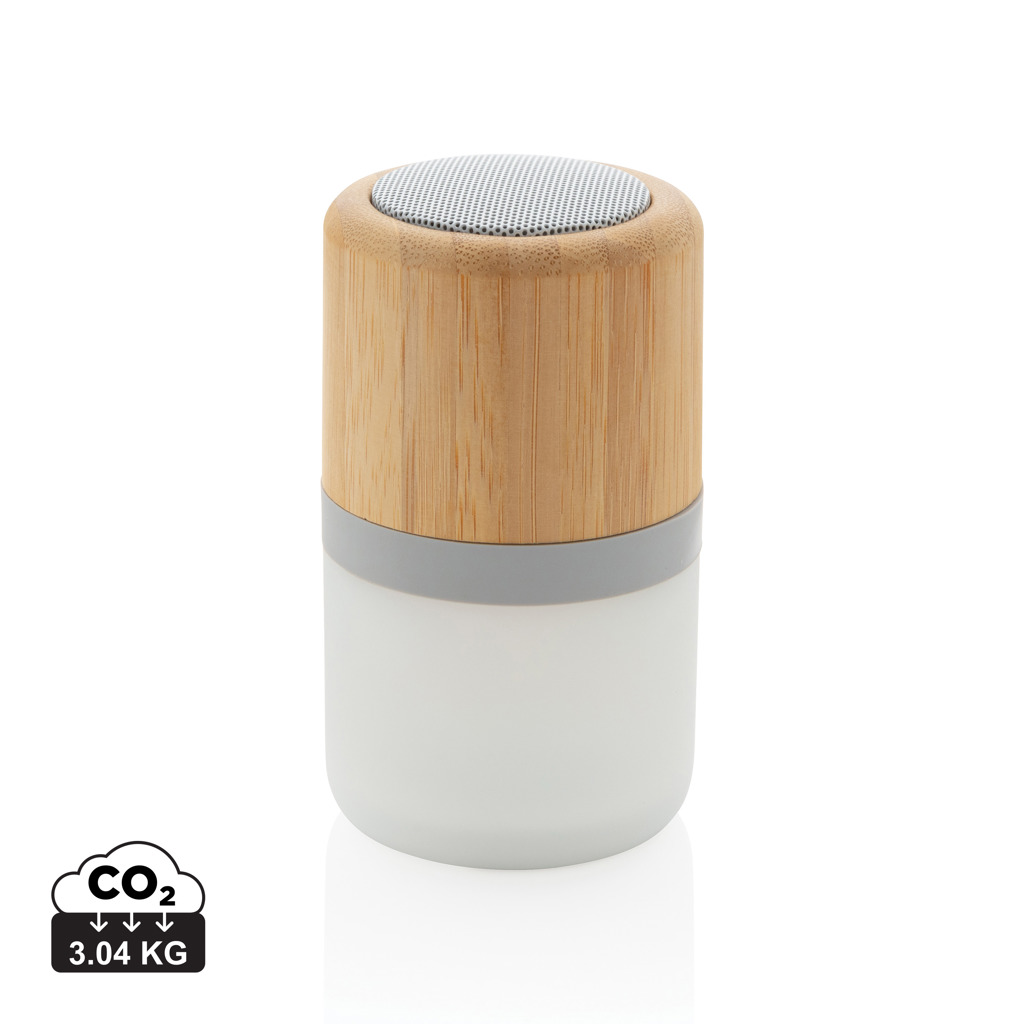 XD Collection Bamboo colour changing 3W speaker light