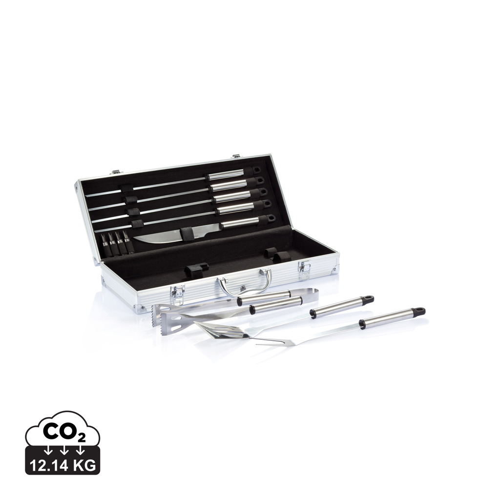 XD Collection 12 pcs barbecue set in aluminium box