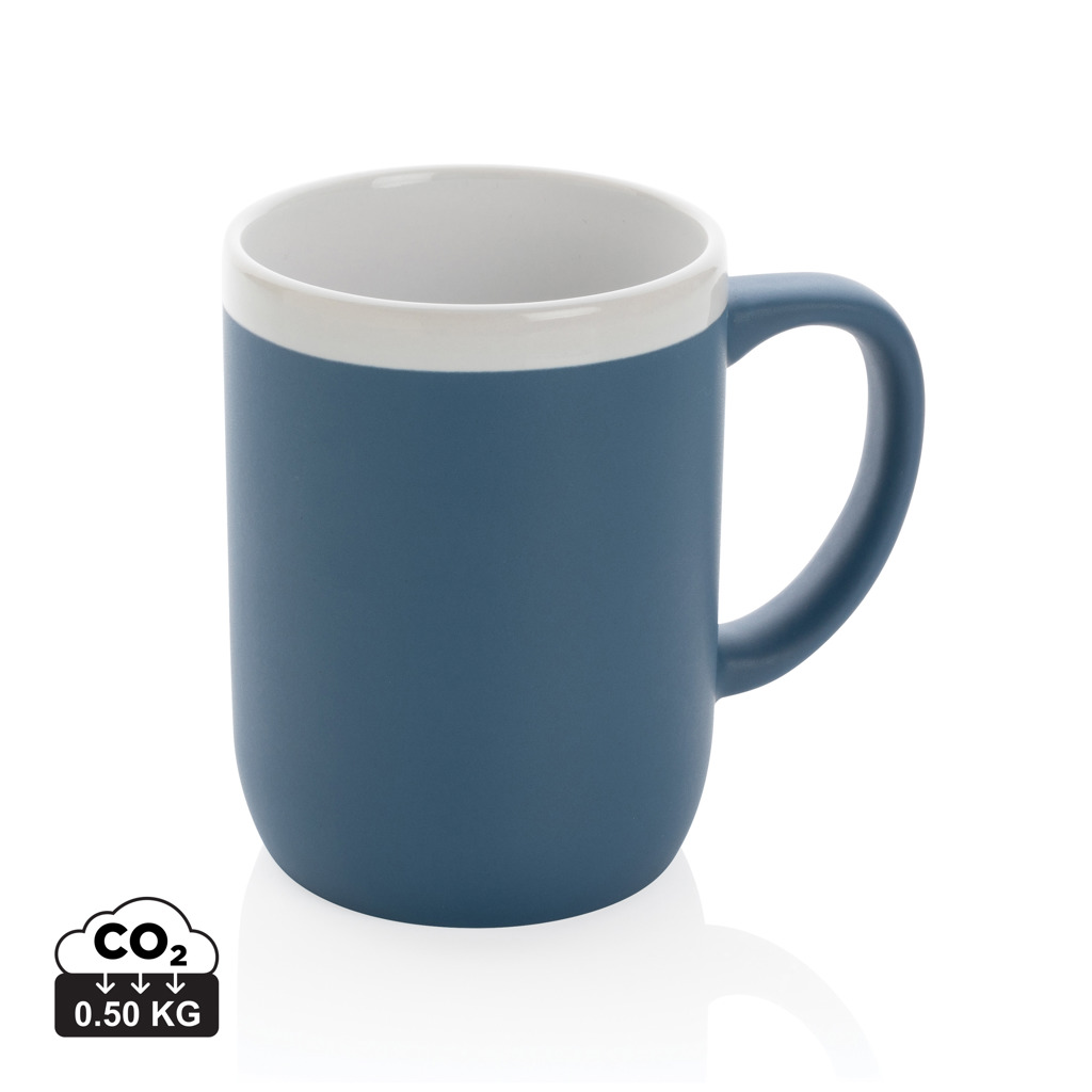 XD Collection Ceramic mug with white rim 300ml