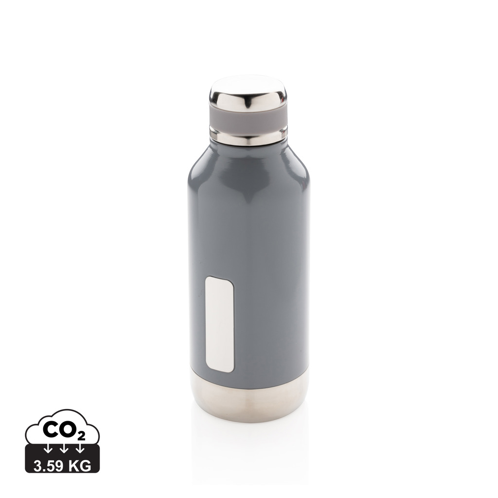 XD Collection Leak proof vacuum bottle with logo plate
