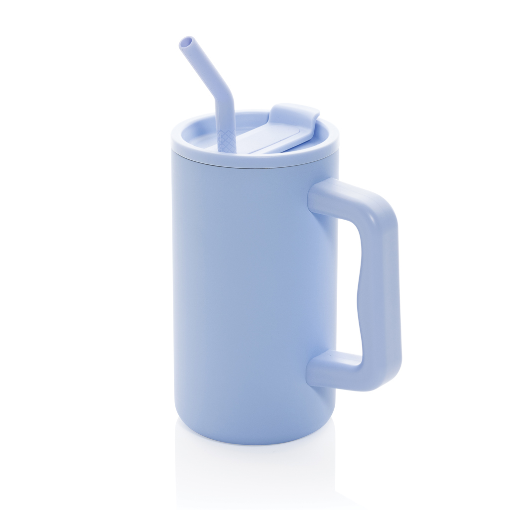 XD Collection Cube RCS certified recycled steel mug 800ml