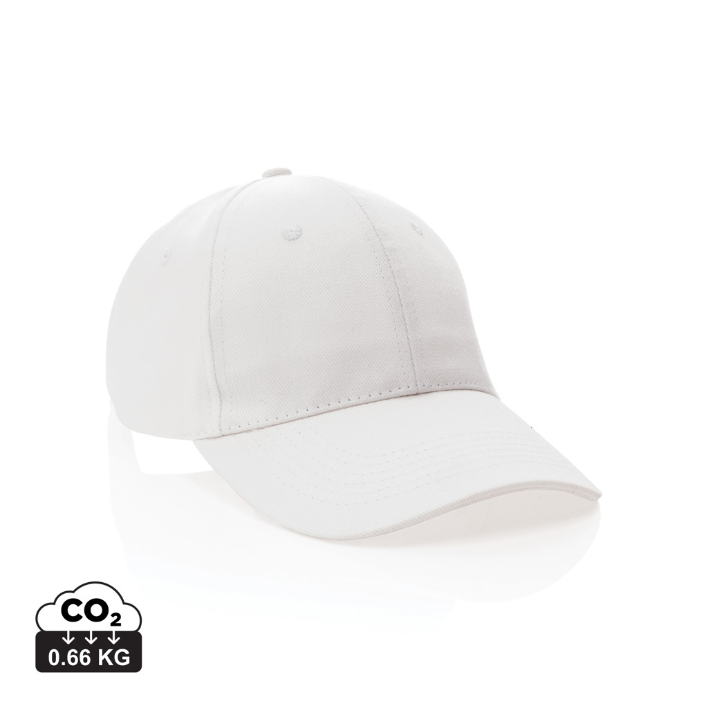 XD Collection Impact 6 panel 280gr Recycled cotton cap with AWARE™ tracer