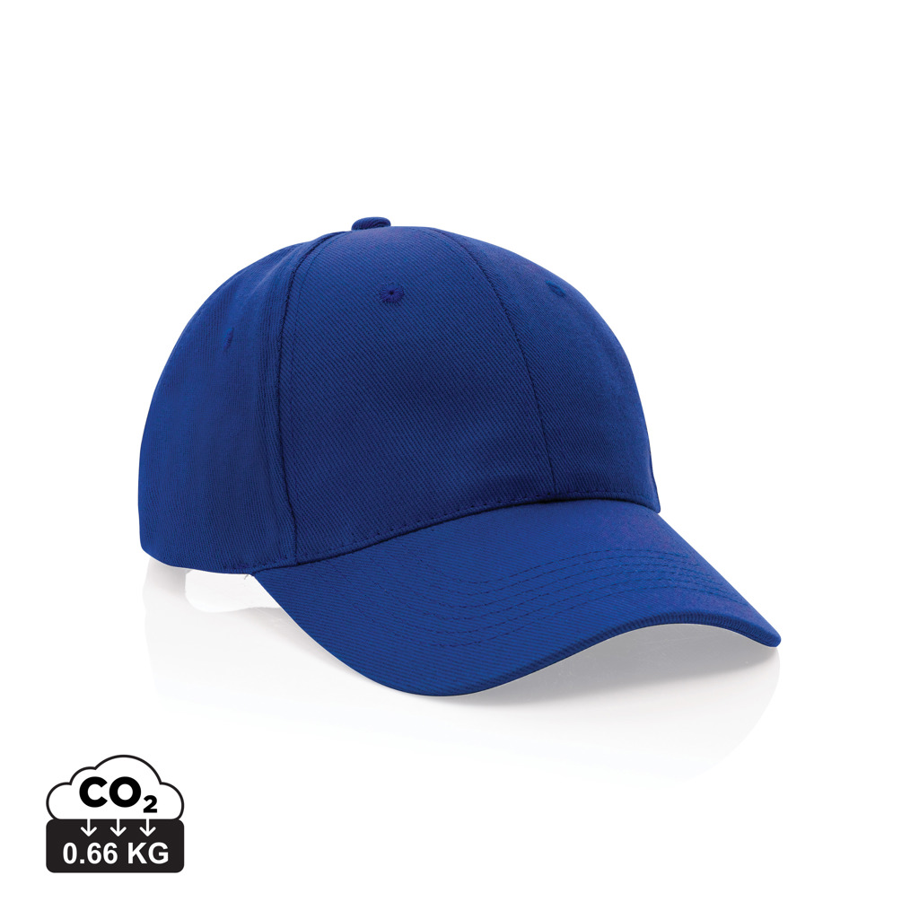 XD Collection Impact 6 panel 280gr Recycled cotton cap with AWARE™ tracer