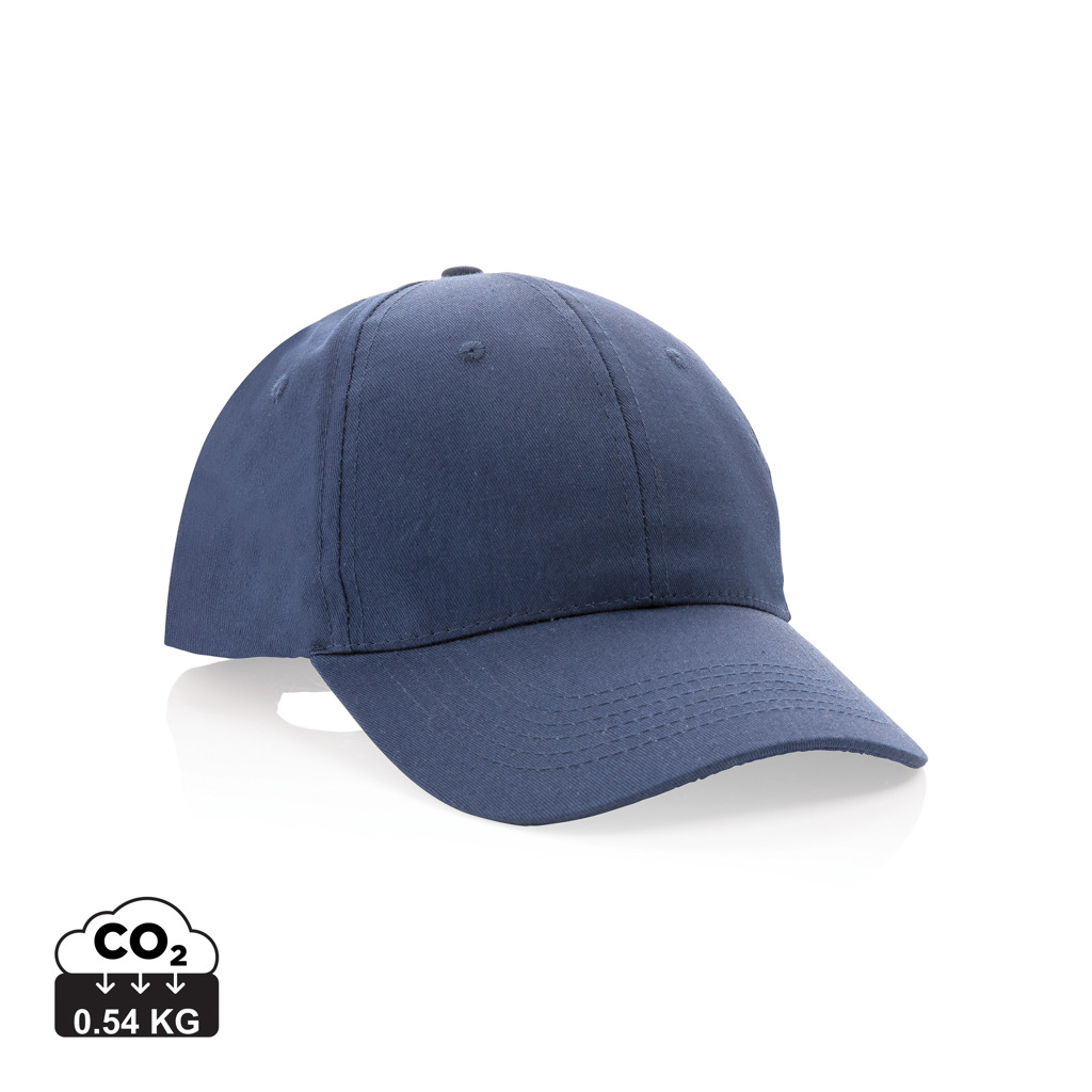 XD Collection Impact 6 panel 190gr Recycled cotton cap with AWARE™ tracer