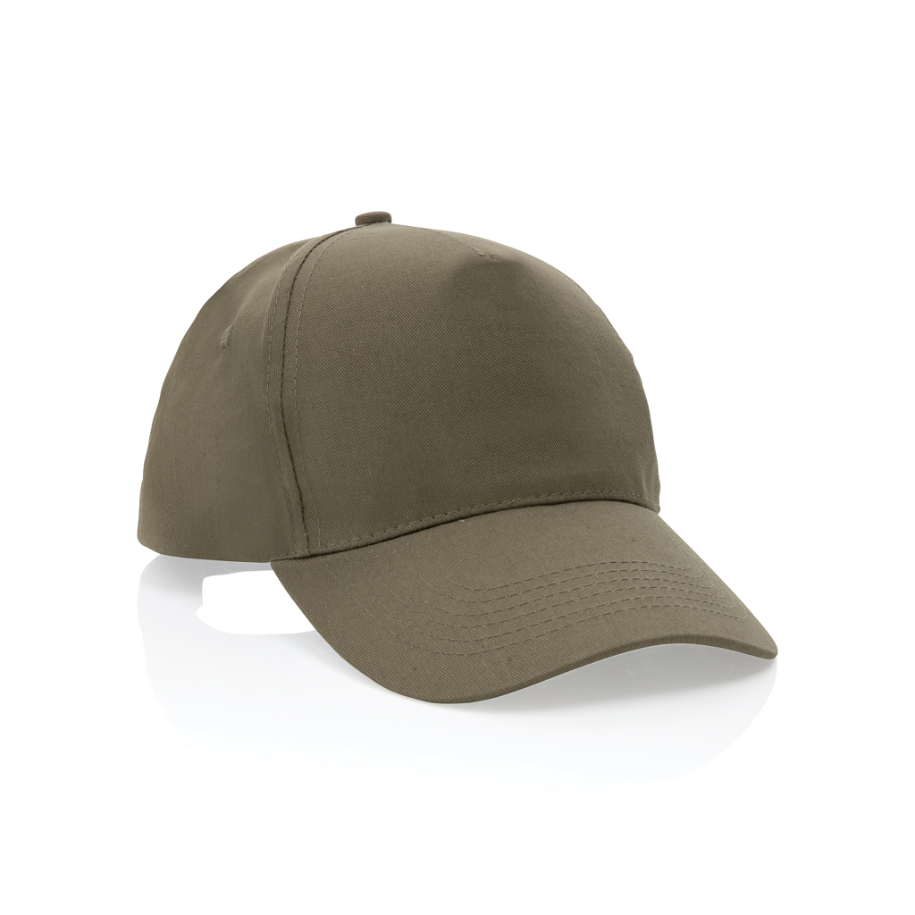 XD Collection Impact 5 panel 190gr Recycled cotton cap with AWARE™ tracer