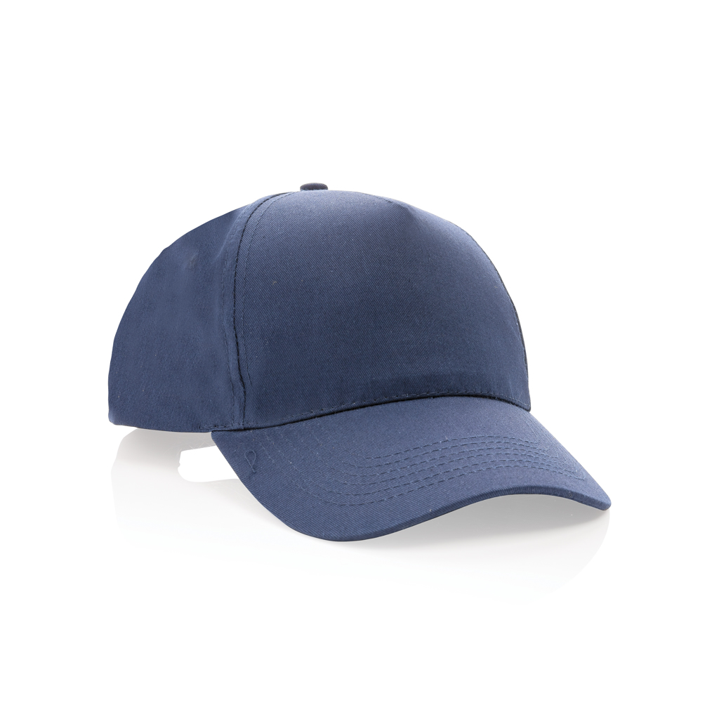XD Collection Impact 5 panel 190gr Recycled cotton cap with AWARE™ tracer