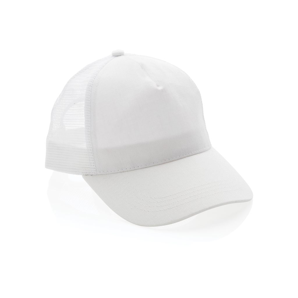 XD Collection Impact AWARE™ Brushed rcotton 5 panel trucker cap 190gr