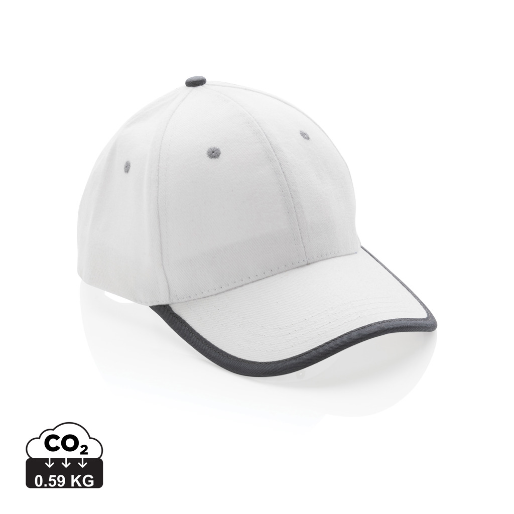 XD Collection Impact AWARE™ Brushed rcotton 6 panel contrast cap 280gr