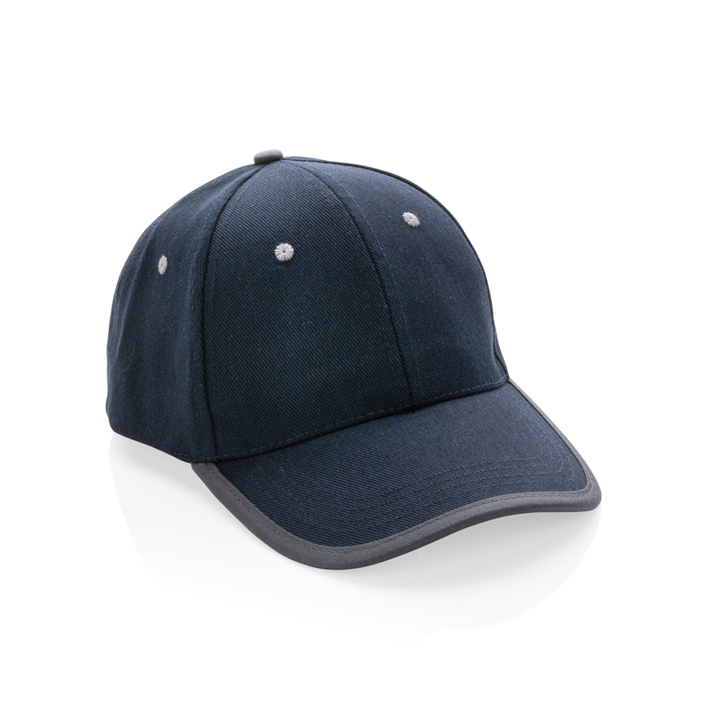 XD Collection Impact AWARE™ Brushed rcotton 6 panel contrast cap 280gr