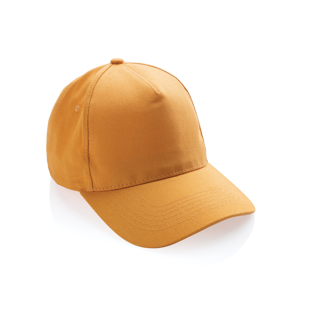 XD Collection Impact 5panel 280gr Recycled cotton cap with AWARE™ tracer
