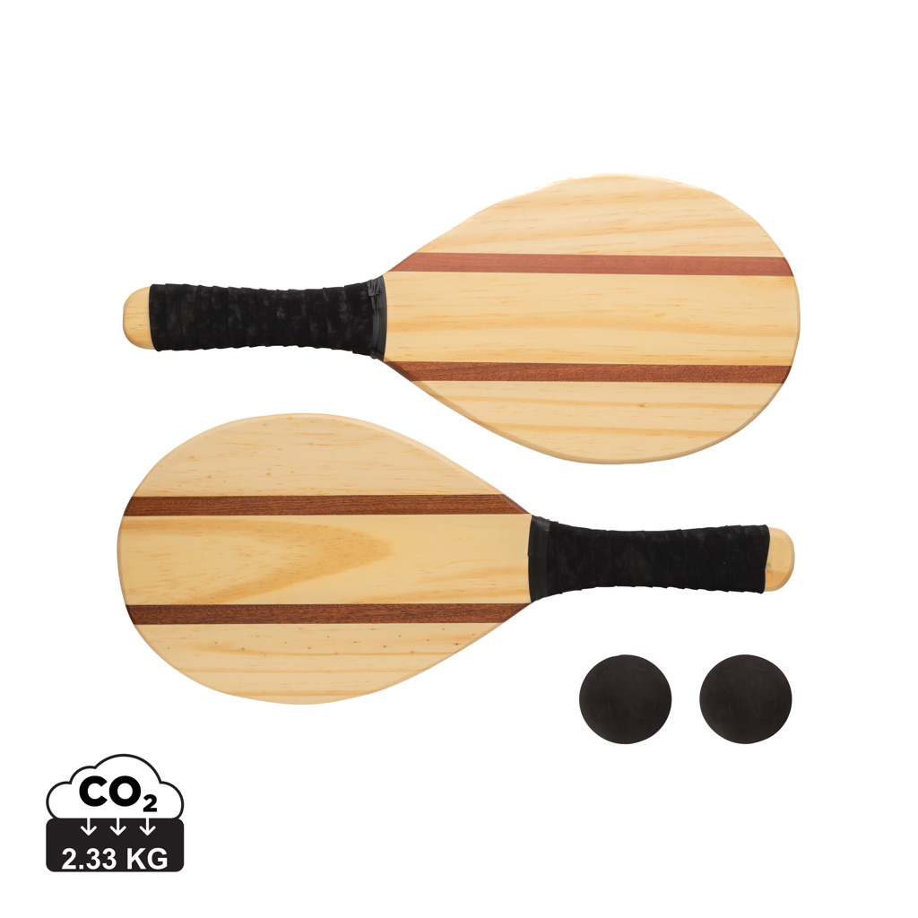 XD Collection Wooden frescobol tennis set