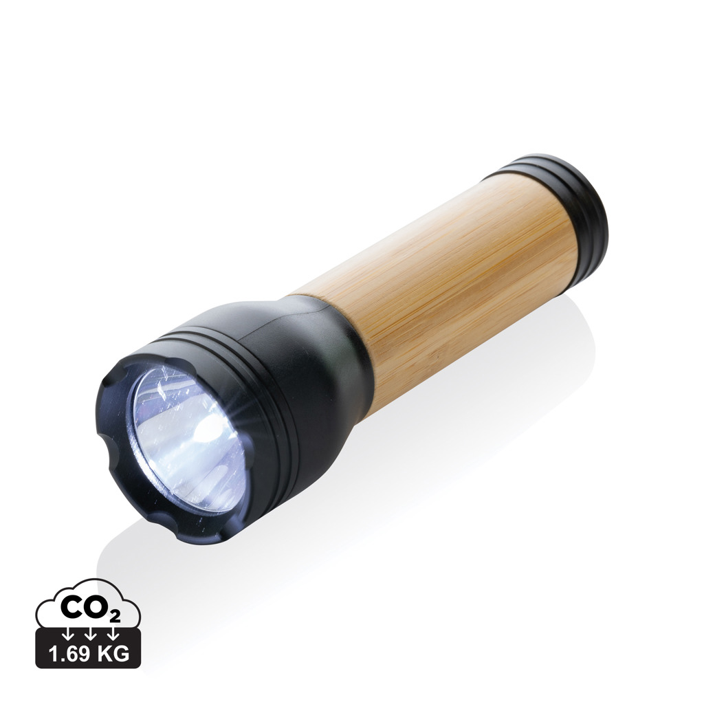 XD Collection Lucid 3W RCS certified recycled plastic & bamboo torch