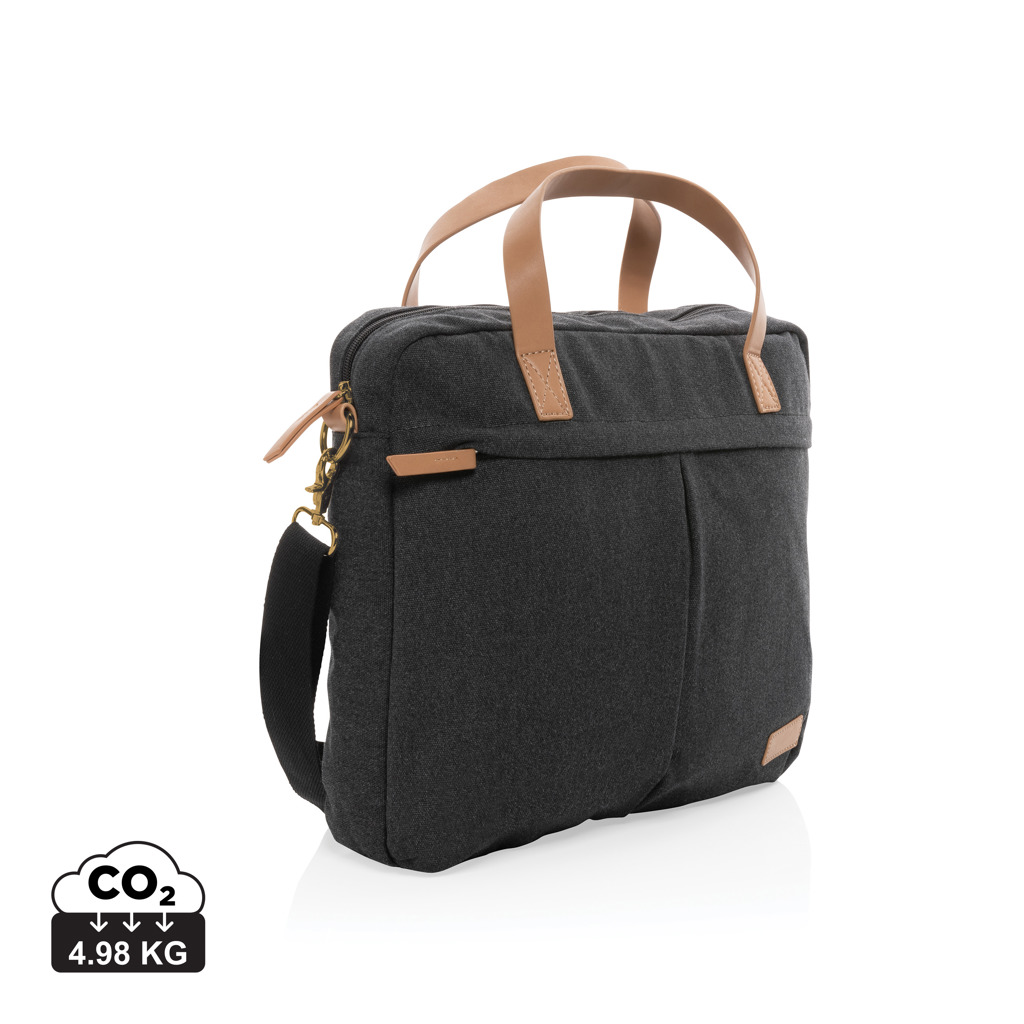 XD Collection Impact AWARE™ 16 oz. recycled canvas laptop bag