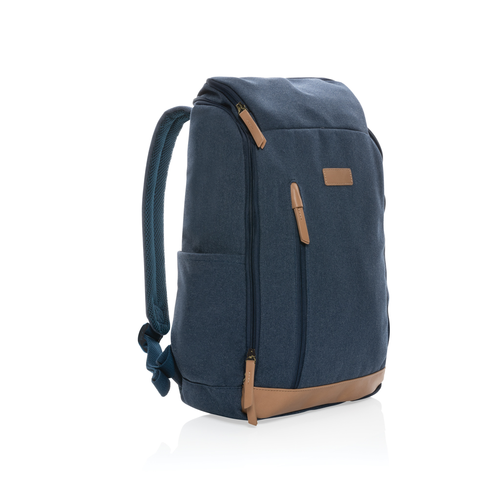 XD Collection Impact AWARE™ 16 oz. recycled canvas 15″ laptop backpack