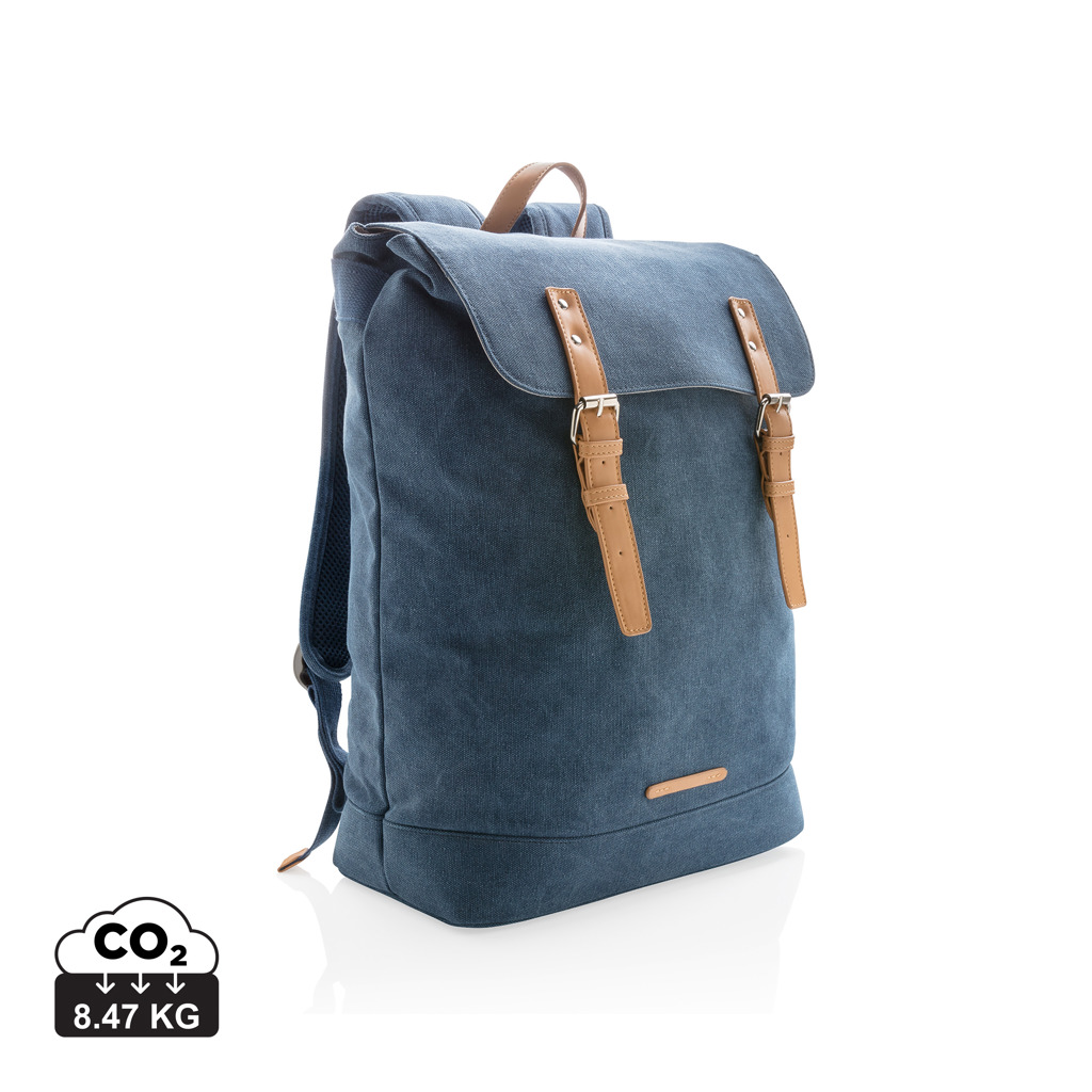 XD Collection Canvas laptop backpack PVC free