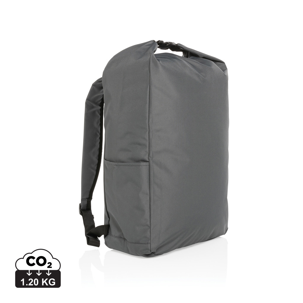 XD Collection Impact AWARE™ RPET lightweight rolltop backpack