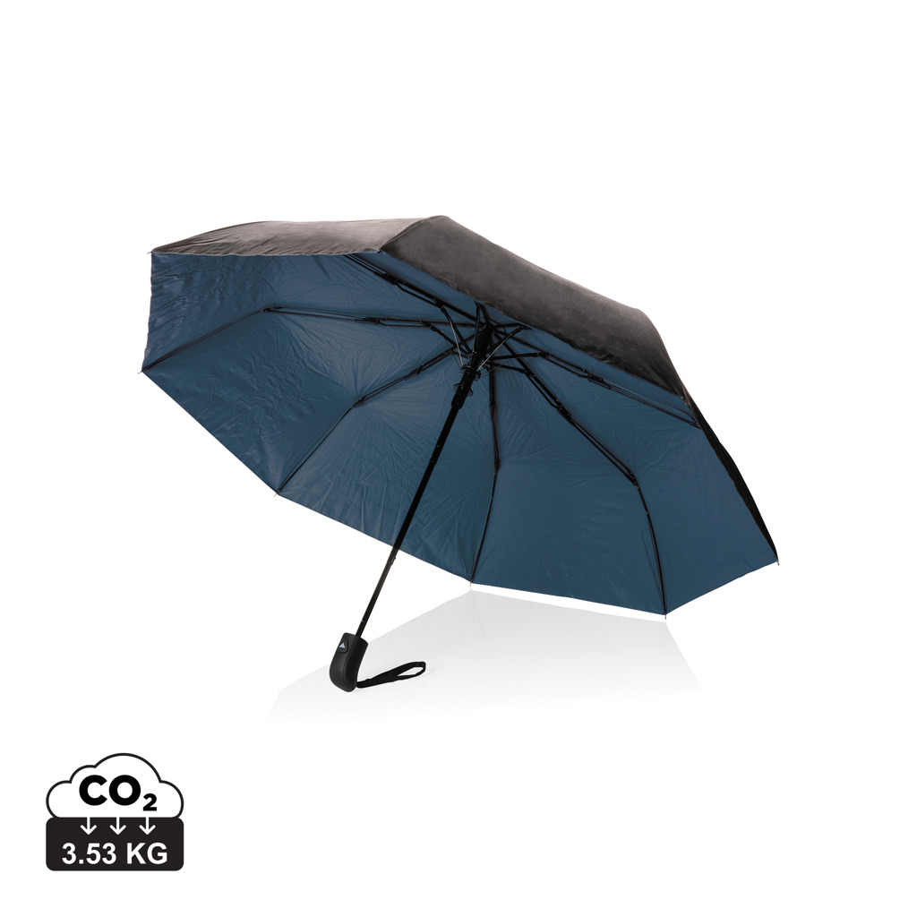 XD Collection 21″ Impact AWARE™ RPET 190T Pongee dual colour mini umbrella