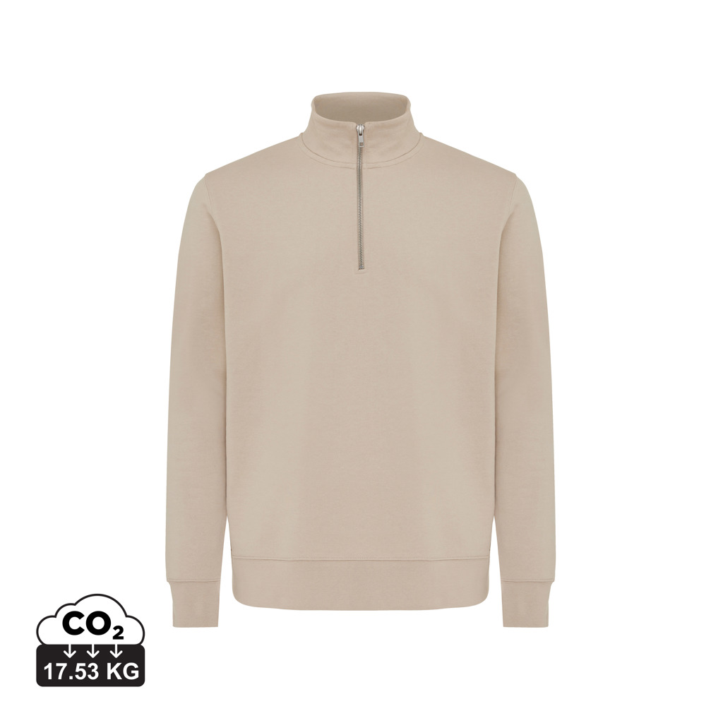 iqoniq IQONIQ Elgon recycled cotton quarter zip sweater