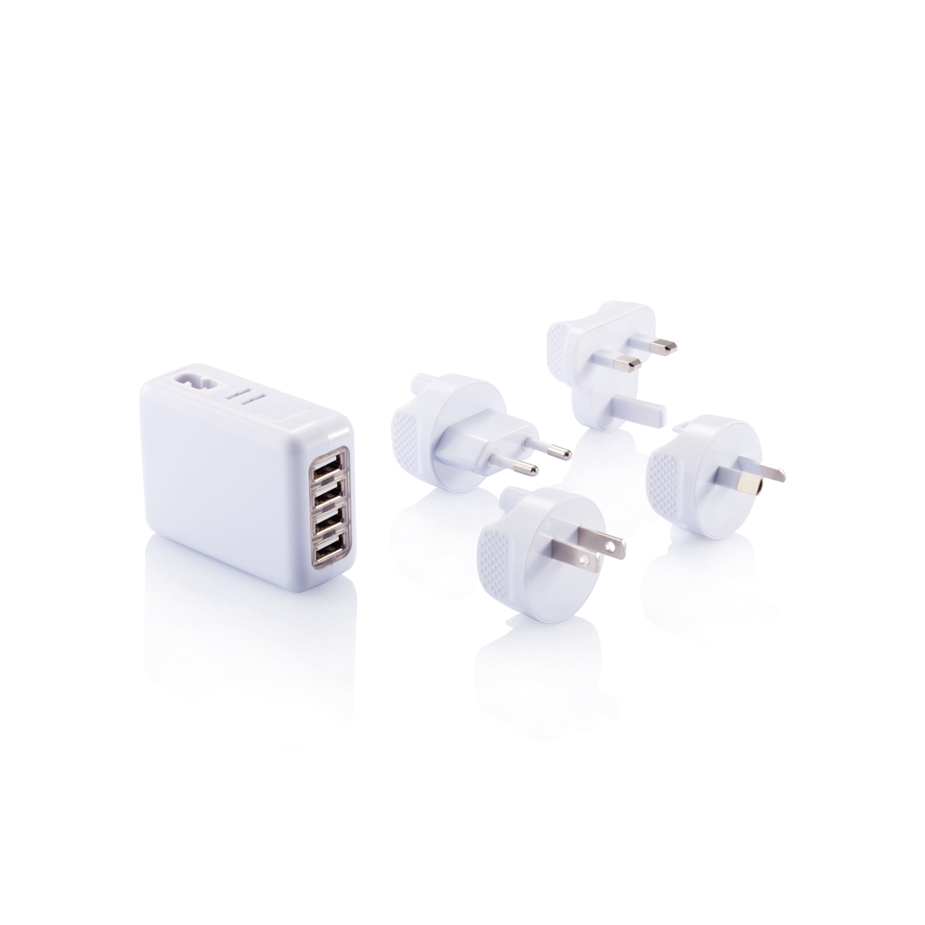 XD Collection Travel plug with 4 USB ports