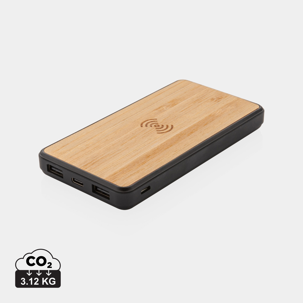 XD Collection RCS recycled plastic 8000 mAh Wireless Powerbank