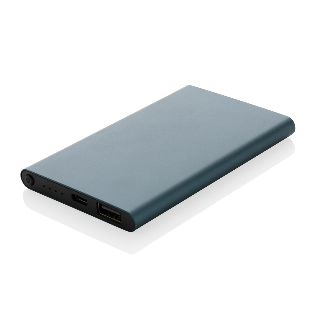 XD Collection RCS recycled plastic/aluminium 4000mah powerbank with type C