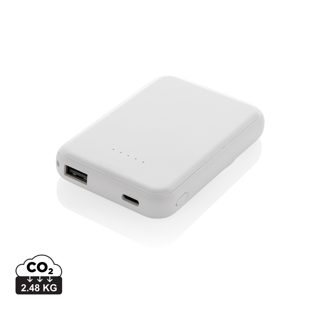 XD Collection Stellar RCS recycled plastic 5000 mah 5W magnetic powerbank