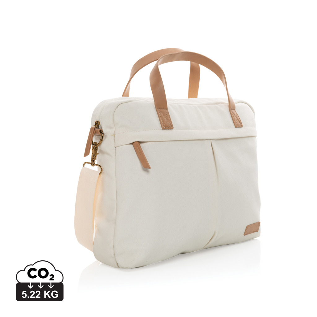 XD Collection Impact AWARE™ 16 oz. recycled canvas laptop bag