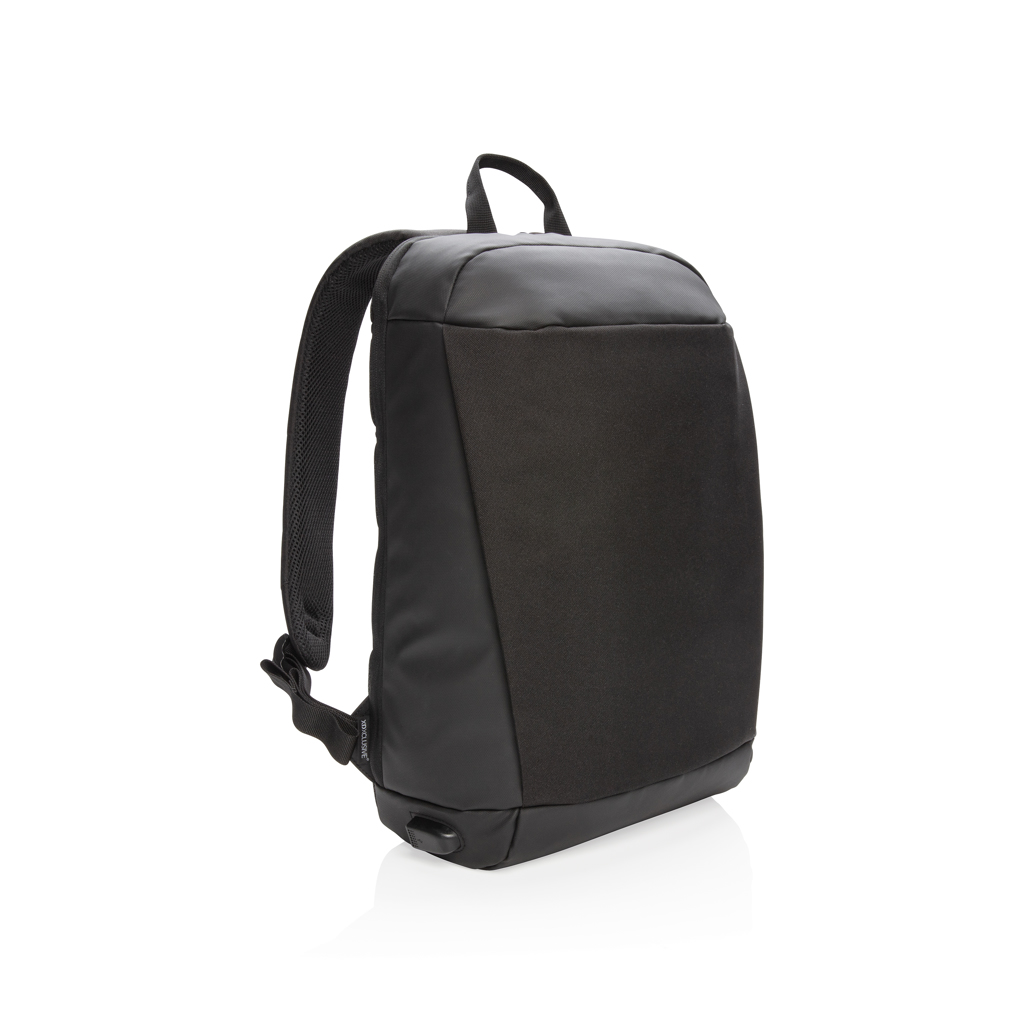 XD Xclusive Madrid anti-theft RFID USB laptop backpack PVC free