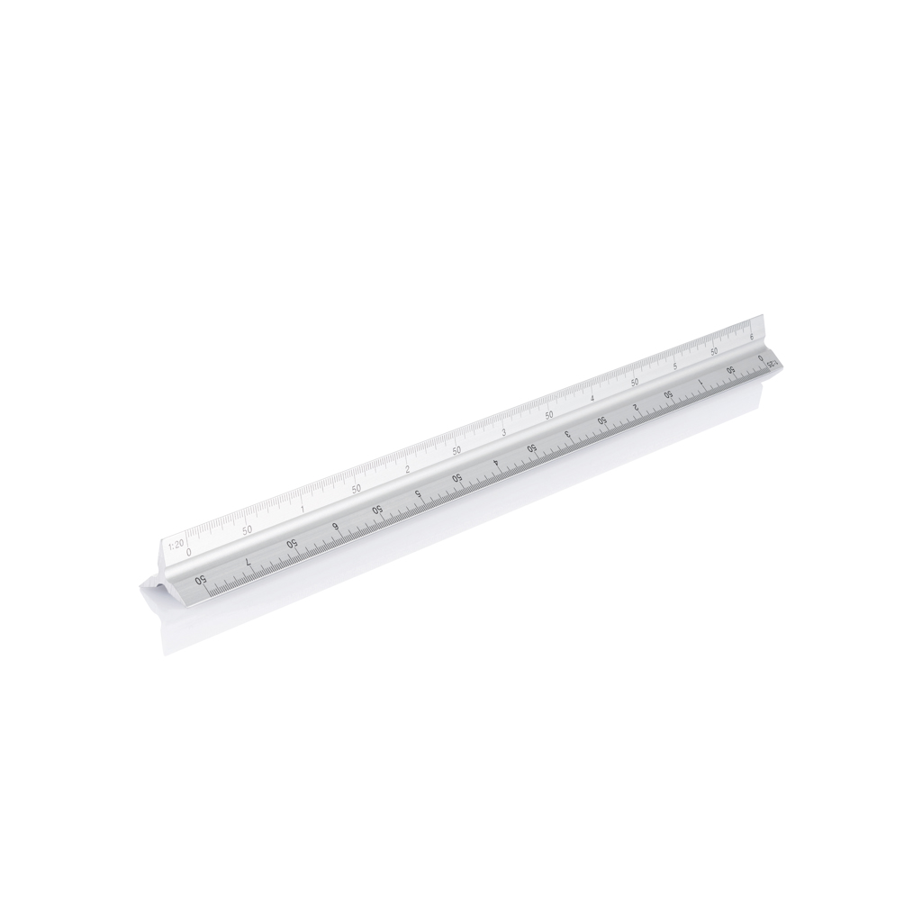 XD Collection Aluminium triangle rule – 30cm