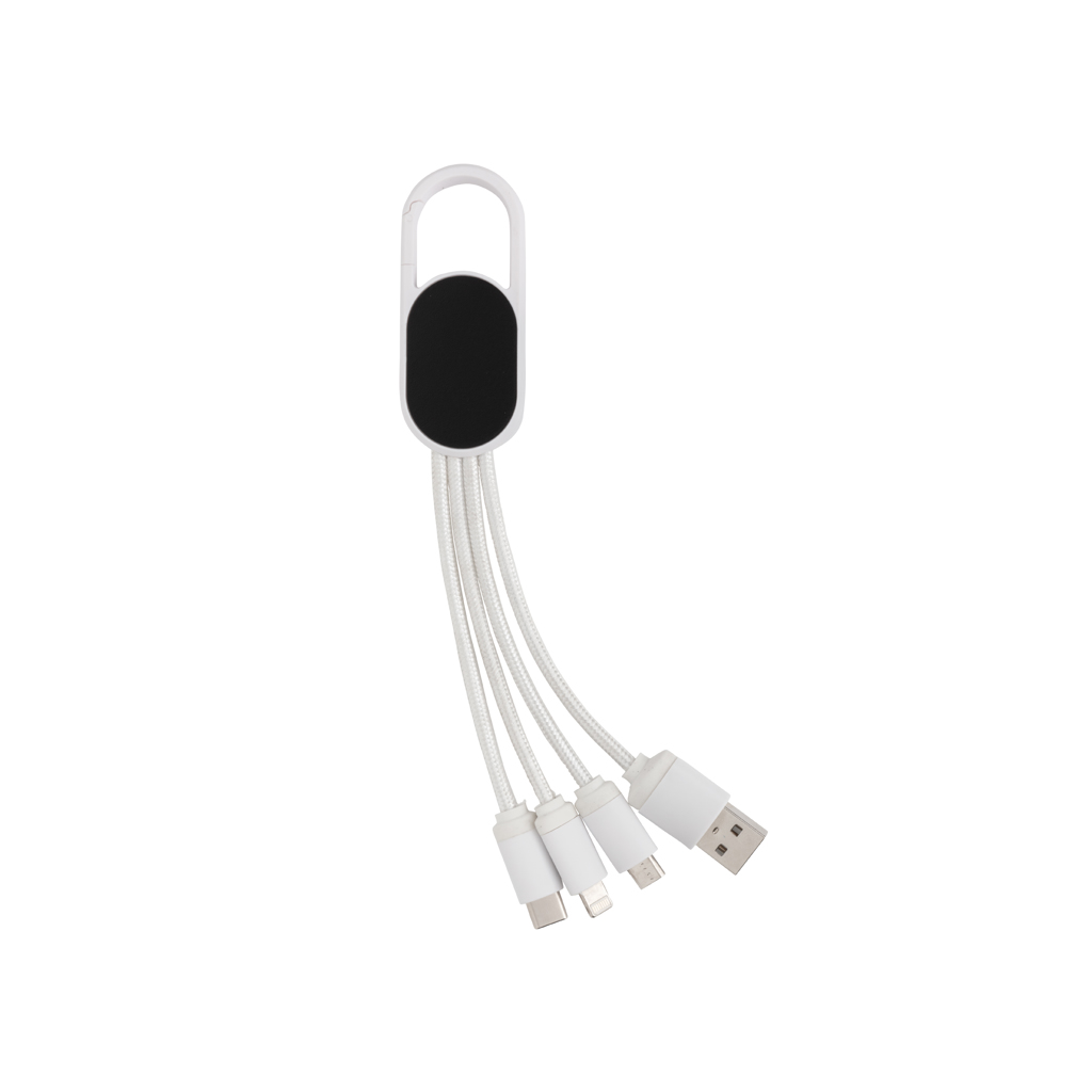 XD Collection 4-in-1 cable with carabiner clip