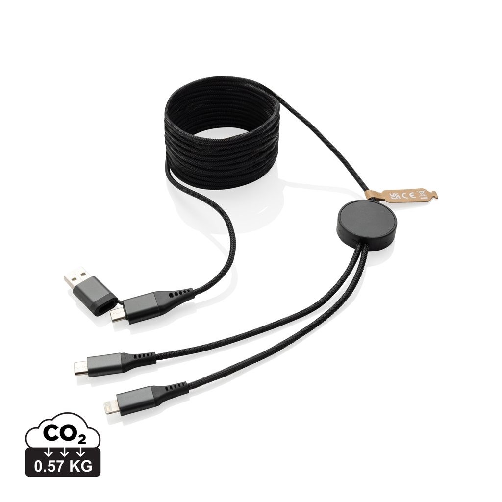XD Xclusive Terra RCS recycled PET 3 meter  4-in-1 cable