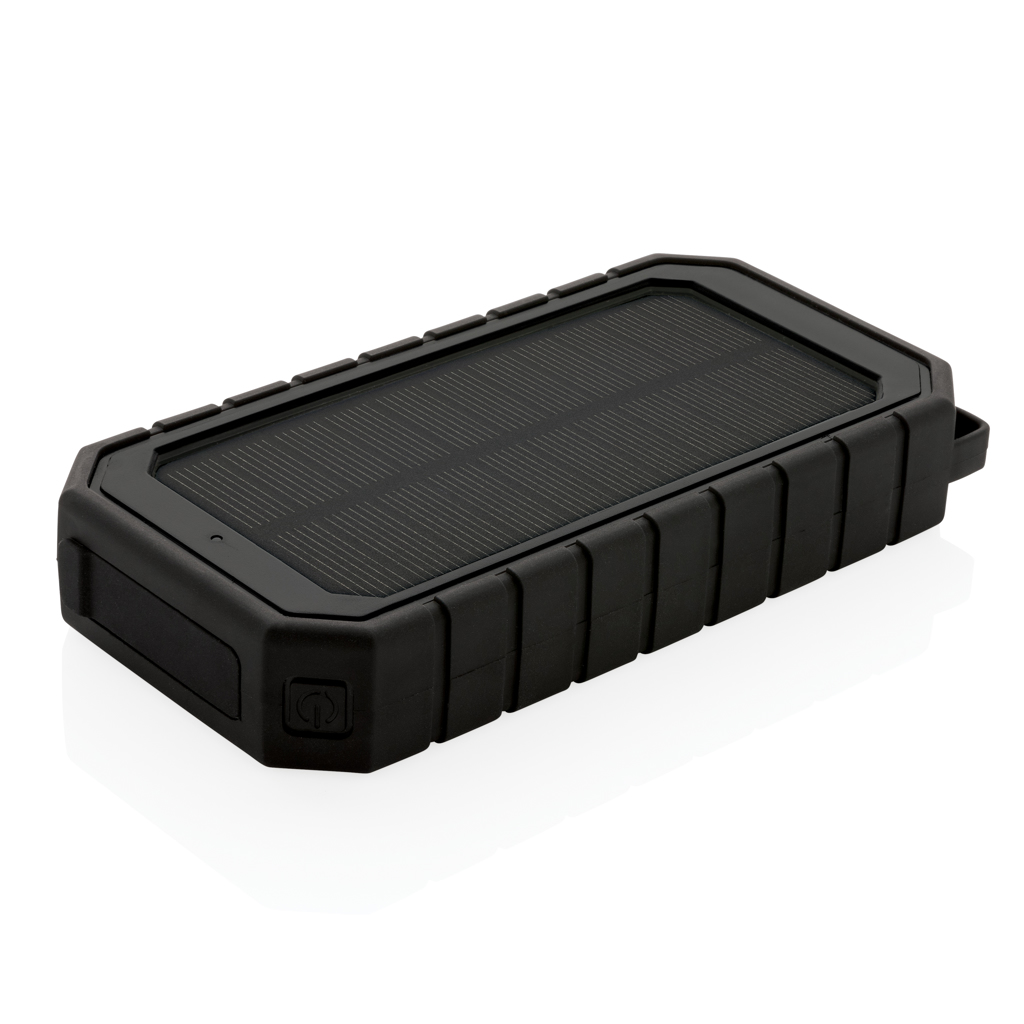 XD Collection RCS recycled plastic Solar powerbank with 10W Wireless