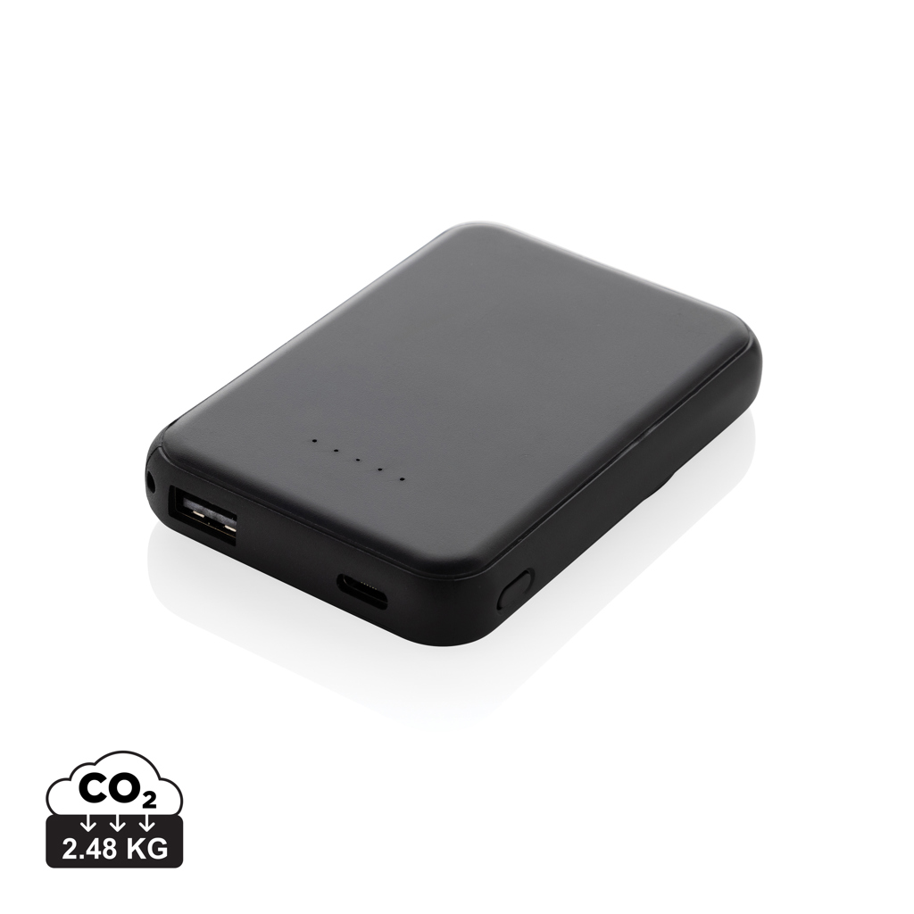 XD Collection Stellar RCS recycled plastic 5000 mah 5W magnetic powerbank