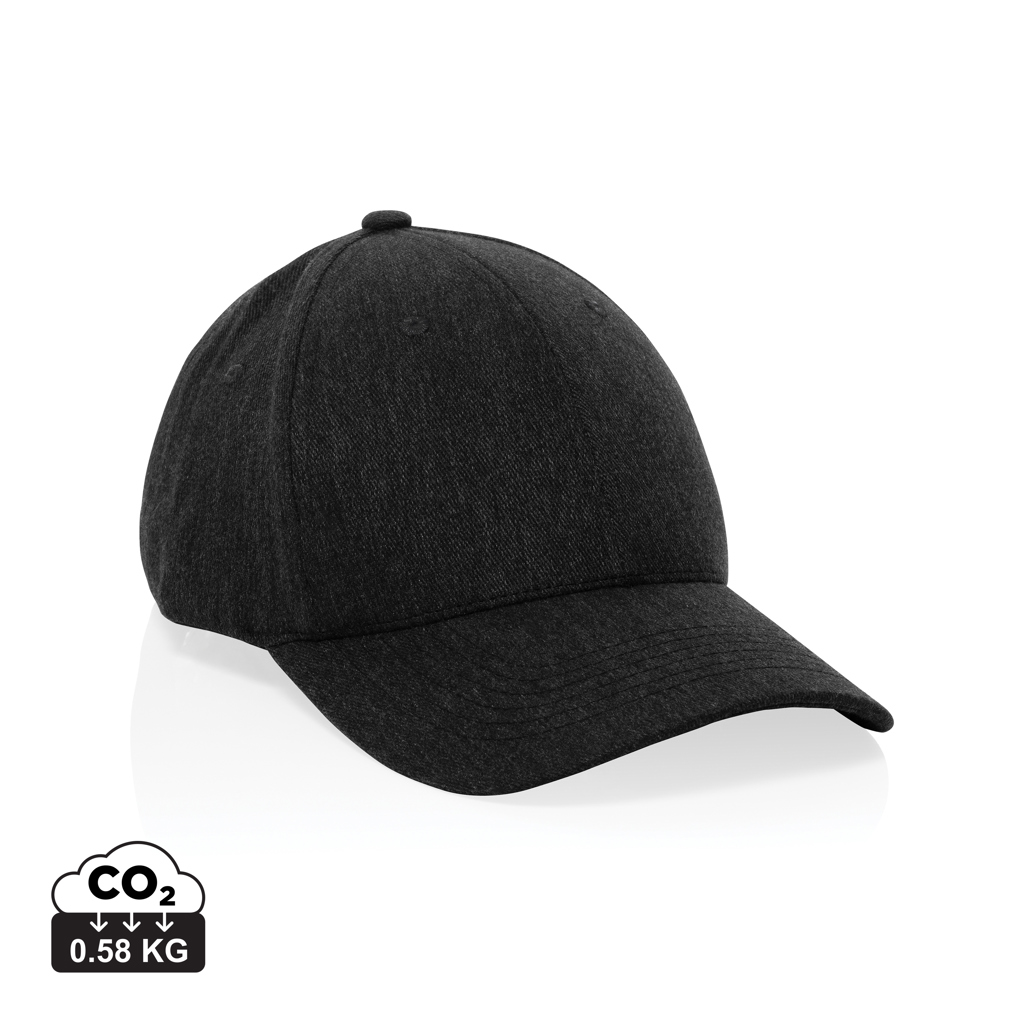 XD Collection Milo AWARE™ recycled heather 6 panel cap 200gr